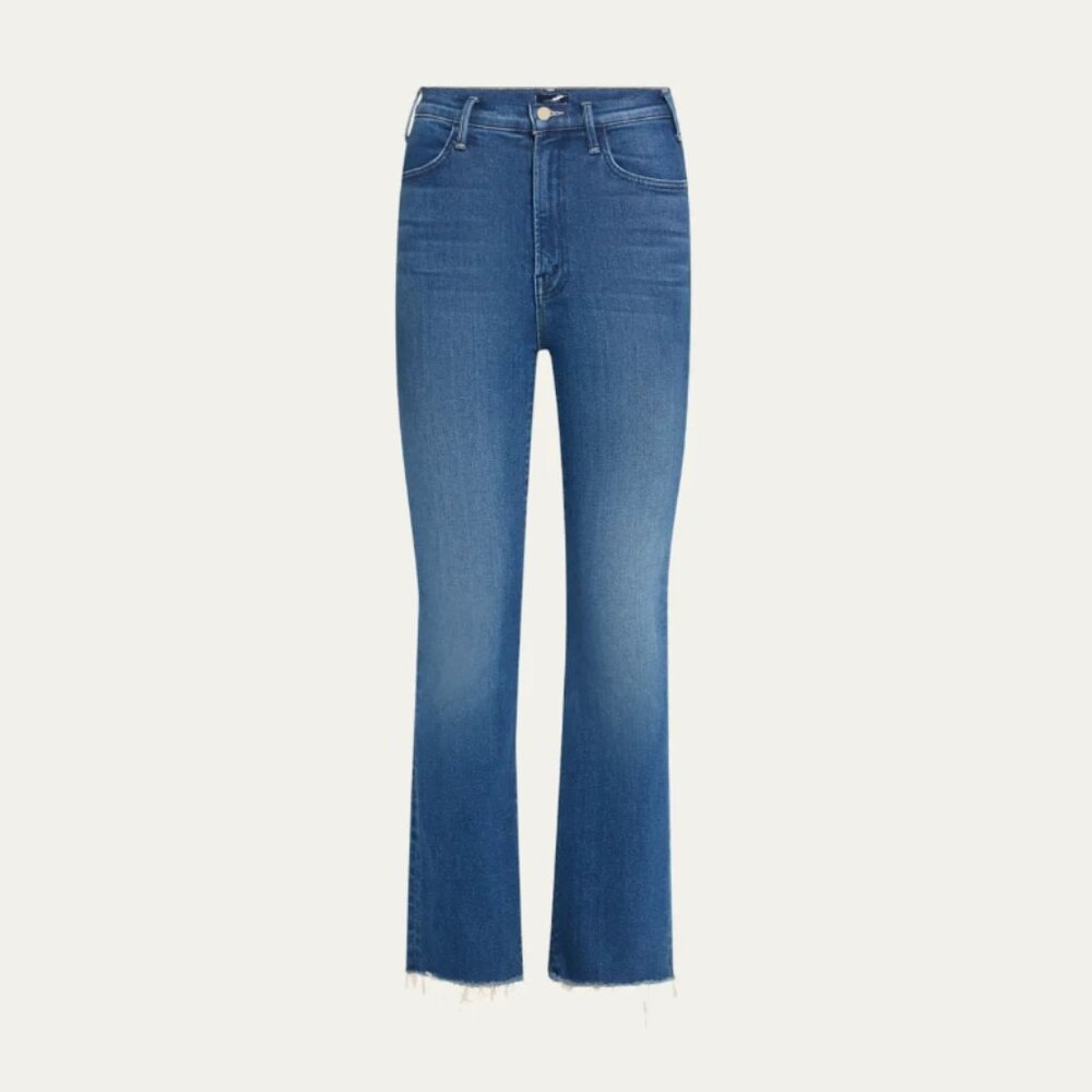 MOTHER The Hustler Flood Fray Jeans Sz 25